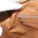 CELINE Macadam Canvas Hand Bag PVC Leather Brown Gold Auth 187100-21
