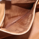 CELINE Macadam Canvas Hand Bag PVC Leather Brown Gold Auth 187100-11