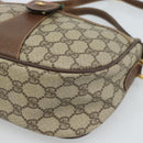 GUCCI GG Supreme Web Sherry Line Bag PVC Beige Gold 001 123 6177 Auth 187102-10