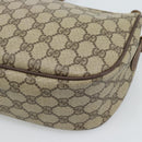 GUCCI GG Supreme Web Sherry Line Bag PVC Beige Gold 001 123 6177 Auth 187102-12