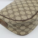 GUCCI GG Supreme Web Sherry Line Bag PVC Beige Gold 001 123 6177 Auth 187102-13