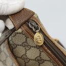 GUCCI GG Supreme Web Sherry Line Bag PVC Beige Gold 001 123 6177 Auth 187102-14