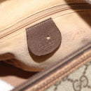 GUCCI GG Supreme Web Sherry Line Bag PVC Beige Gold 001 123 6177 Auth 187102-15