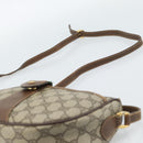 GUCCI GG Supreme Web Sherry Line Bag PVC Beige Gold 001 123 6177 Auth 187102-8