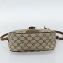 GUCCI GG Supreme Web Sherry Line Bag PVC Beige Gold 001 123 6177 Auth 187102-9