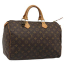 LOUIS VUITTON Monogram Speedy 35 Hand Bag M41524 LV Auth 187106SAV-1