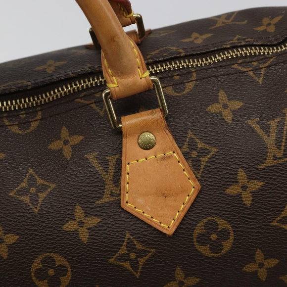 LOUIS VUITTON Monogram Speedy 35 Hand Bag M41524 LV Auth 187106SAV