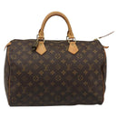 LOUIS VUITTON Monogram Speedy 35 Hand Bag M41524 LV Auth 187106SAV-13