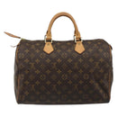 LOUIS VUITTON Monogram Speedy 35 Hand Bag M41524 LV Auth 187106SAV-2