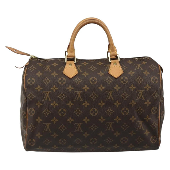 LOUIS VUITTON Monogram Speedy 35 Hand Bag M41524 LV Auth 187106SAV