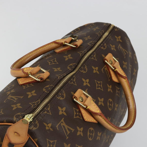 LOUIS VUITTON Monogram Speedy 35 Hand Bag M41524 LV Auth 187106SAV