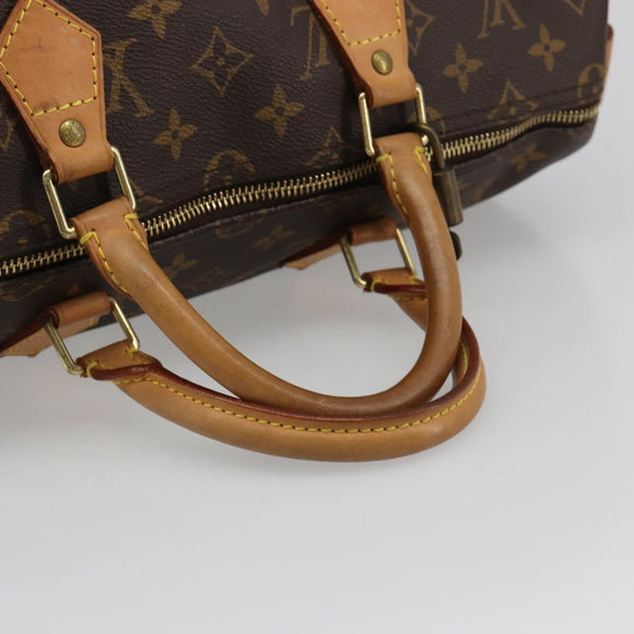 LOUIS VUITTON Monogram Speedy 35 Hand Bag M41524 LV Auth 187106SAV