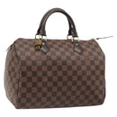LOUIS VUITTON Damier Ebene Speedy 35 Hand Bag N41363 LV Auth 187109SAM-1