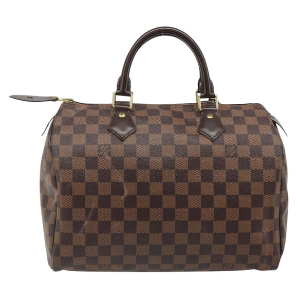 LOUIS VUITTON Damier Ebene Speedy 35 Hand Bag N41363 LV Auth 187109SAM