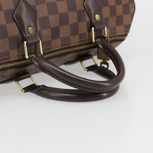 LOUIS VUITTON Damier Ebene Speedy 35 Hand Bag N41363 LV Auth 187109SAM