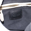 Chloe Paraty Hand Bag Leather 2way Black Gold Auth 187112A-19