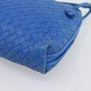 BOTTEGA VENETA INTRECCIATO Shoulder Bag Leather Blue Auth 187113-14