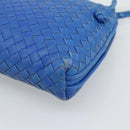 BOTTEGA VENETA INTRECCIATO Shoulder Bag Leather Blue Auth 187113-16