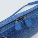 BOTTEGA VENETA INTRECCIATO Shoulder Bag Leather Blue Auth 187113-17