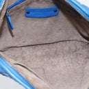 BOTTEGA VENETA INTRECCIATO Shoulder Bag Leather Blue Auth 187113-11