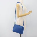 BOTTEGA VENETA INTRECCIATO Shoulder Bag Leather Blue Auth 187113-23