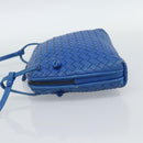 BOTTEGA VENETA INTRECCIATO Shoulder Bag Leather Blue Auth 187113-3