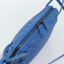 BOTTEGA VENETA INTRECCIATO Shoulder Bag Leather Blue Auth 187113-6