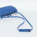 BOTTEGA VENETA INTRECCIATO Shoulder Bag Leather Blue Auth 187113-7