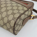 GUCCI GG Supreme Web Sherry Line Bag PVC Beige Gold 001 113 6472 Auth 187114-10