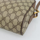GUCCI GG Supreme Web Sherry Line Bag PVC Beige Gold 001 113 6472 Auth 187114-12