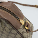 GUCCI GG Supreme Web Sherry Line Bag PVC Beige Gold 001 113 6472 Auth 187114-14