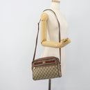 GUCCI GG Supreme Web Sherry Line Bag PVC Beige Gold 001 113 6472 Auth 187114-24
