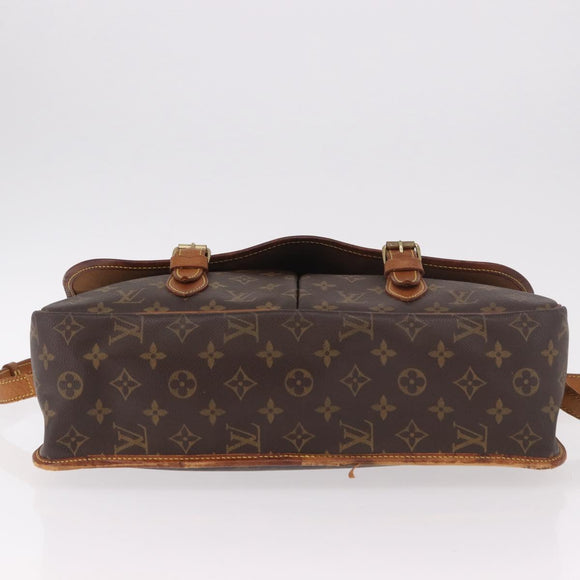 LOUIS VUITTON Monogram Gibeciere GM Shoulder Bag M42246 LV Auth 187115