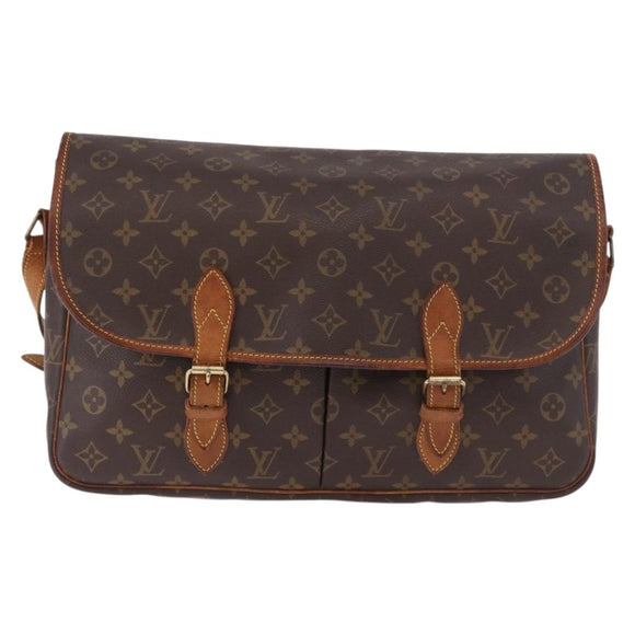 LOUIS VUITTON Monogram Gibeciere GM Shoulder Bag M42246 LV Auth 187115