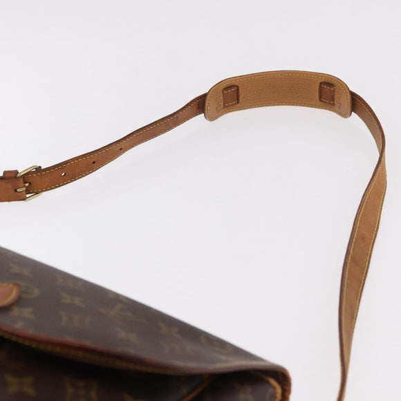 LOUIS VUITTON Monogram Gibeciere GM Shoulder Bag M42246 LV Auth 187115