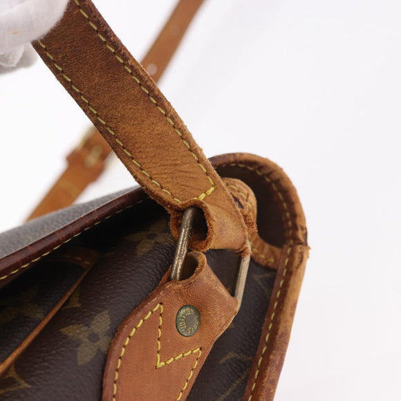 LOUIS VUITTON Monogram Gibeciere GM Shoulder Bag M42246 LV Auth 187115