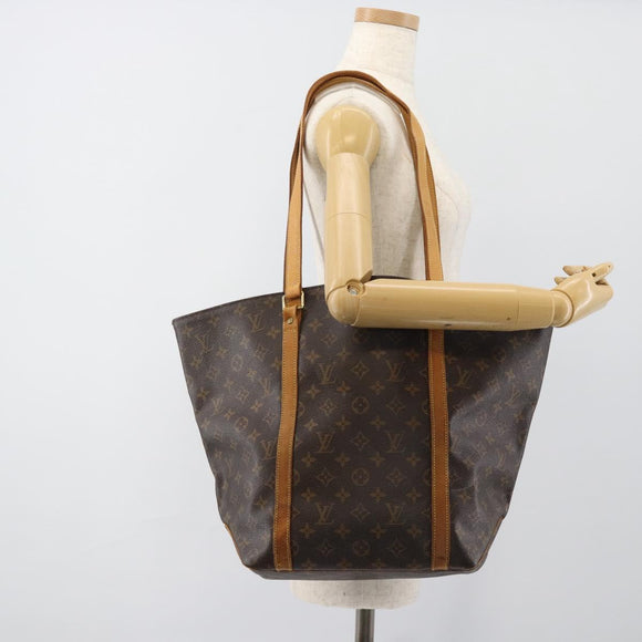 LOUIS VUITTON Monogram Sac Shopping Tote Bag M51108 LV Auth 187116