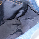 CHANEL Hand Bag Denim Blue Gold CC Auth 187118-17