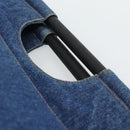CHANEL Hand Bag Denim Blue Gold CC Auth 187118-8