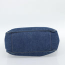 CHANEL Handtas Denim Blauw Goud CC Auth 187118-5