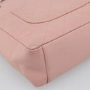 CHANEL Matelasse PST Chain Tote Bag Caviar Skin Pink Gold CC Auth 187119SAV-16