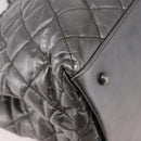 CHANEL Matelasse Chain Me Shoulder Bag Leather Silver CC Auth 187120SAV-15