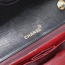 CHANEL Matelasse Chain Shoulder Bag Lamb Skin Black Gold CC Auth 187122SAM-18