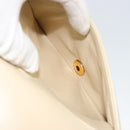 CHANEL Mademoiselle Chain Shoulder Bag Lamb Skin Beige Gold CC Auth 187124SAV-25