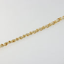 CHANEL Mademoiselle Chain Shoulder Bag Lamb Skin Beige Gold CC Auth 187124SAV-8
