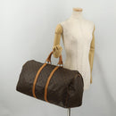 LOUIS VUITTON Monogram Keepall 55 Boston Bag M41424 LV Auth 187125-22