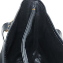 CELINE Macadam Canvas Tote Bag PVC Leather Black Gold Auth 187136V-22