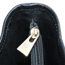 CELINE Macadam Canvas Tote Bag PVC Leather Black Gold Auth 187136V-24