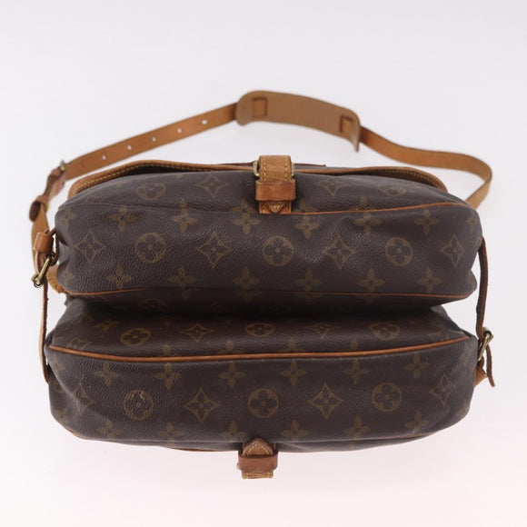 LOUIS VUITTON Monogram Saumur 30 Shoulder Bag M42256 LV Auth 187137