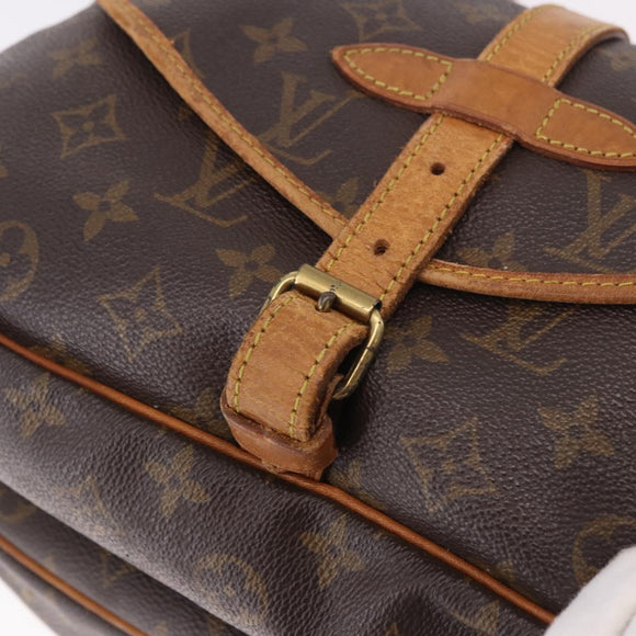LOUIS VUITTON Monogram Saumur 30 Shoulder Bag M42256 LV Auth 187137